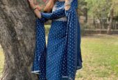 kurti & pant & full mulmul dupatta (All India Delivery Available)