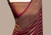 Bnarasi Katan semi Georgette fabric saree (All India Delivery Available)