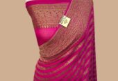 Bnarasi Katan semi Georgette fabric saree (All India Delivery Available)