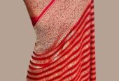 Bnarasi Katan semi Georgette fabric saree (All India Delivery Available)