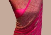 Bnarasi Katan semi Georgette fabric saree (All India Delivery Available)