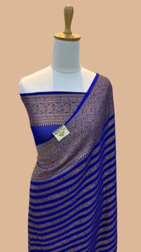 Bnarasi Katan semi Georgette fabric saree (All India Delivery Available)