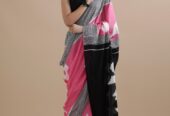 💃🏼New collection💃🏼 🥳New collection cotton mulmul saree Cotton Mulmul saree with blouse same blouse