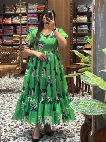 Floral Midi Dresses (All India Delivery Available)