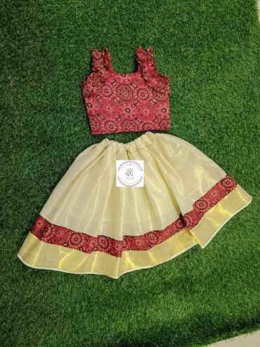 Kids pattupavada customisation avilable international shipping available