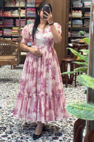 Floral Midi Dresses (All India Delivery Available)